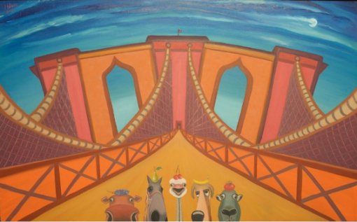 Jonathan Blum - Five Animals on the Brooklyn Bridge