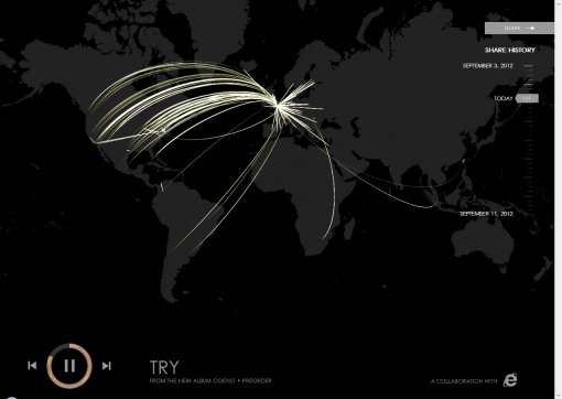 The xx Coexist  visualizer