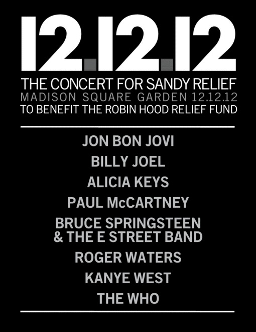 12.12.12 - Concert for Hurricane Sandy Relief