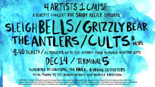 4 Artists 1 Cause Hurricane Sandy Benefit