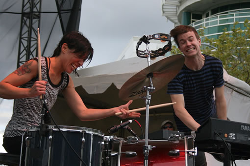 Matt & Kim at Bumbershoot 2009