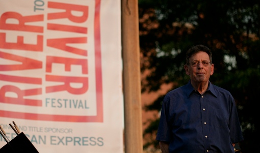 Philip Glass at Rockefeller Park