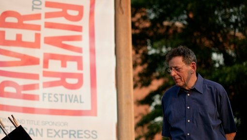 Philip Glass at Rockefeller Park