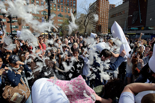 Union Square Pillow Fight