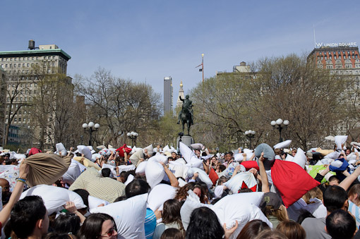 Union Square Pillow Fight