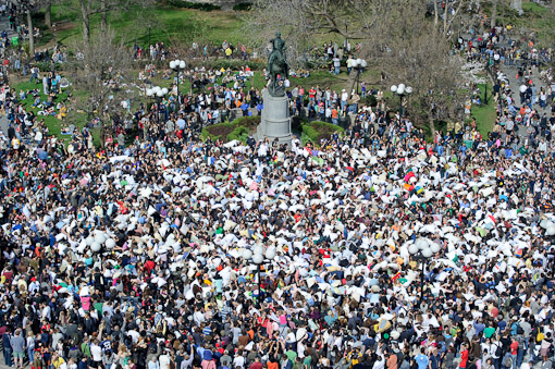 Union Square Pillow Fight