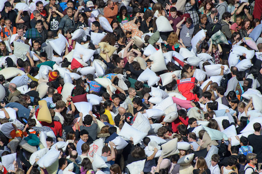 Union Square Pillow Fight