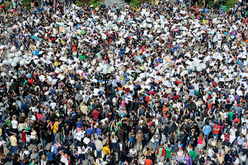 Union Square Pillow Fight