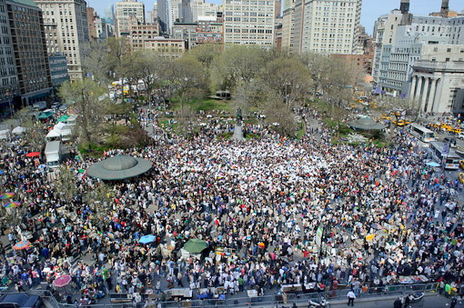 Union Square Pillow Fight