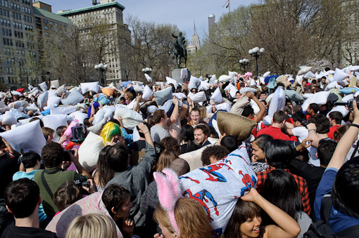 Union Square Pillow Fight