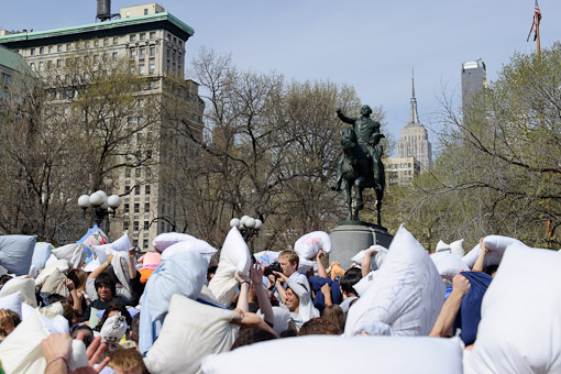 Union Square Pillow Fight