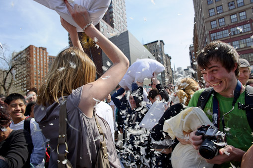 Union Square Pillow Fight