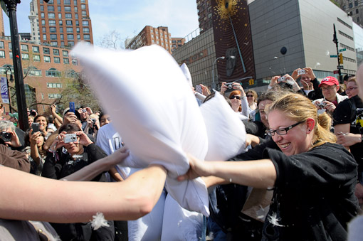 Union Square Pillow Fight