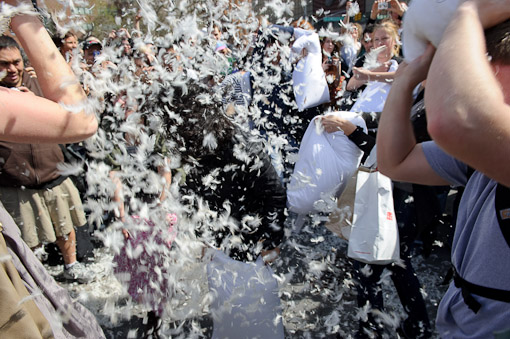 Union Square Pillow Fight