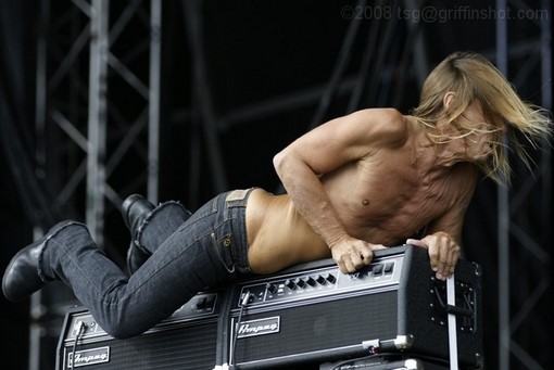 Iggy Pop at the Virgin Mobile Festival