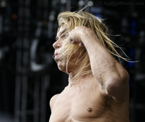 Iggy Pop at the Virgin Mobile Festival