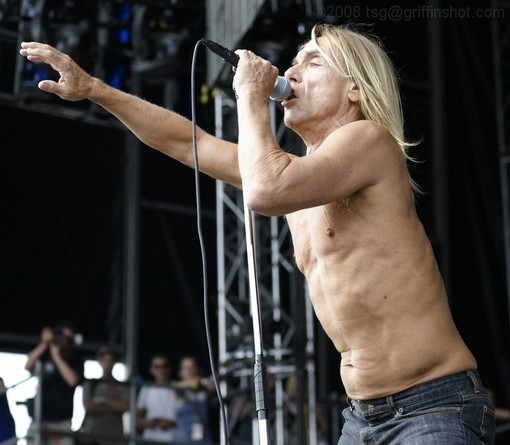 Iggy Pop at the Virgin Mobile Festival