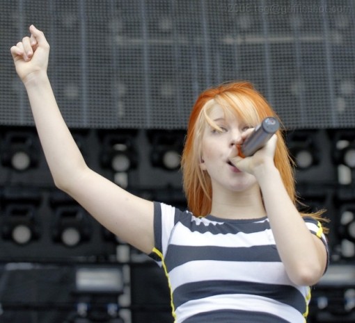 Paramore at the Virgin Mobile Festival