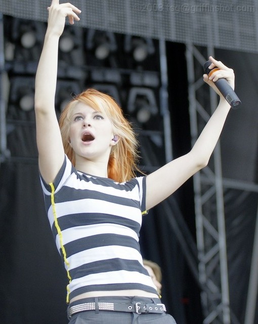 Paramore at the Virgin Mobile Festival