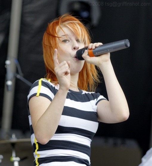 Paramore at the Virgin Mobile Festival