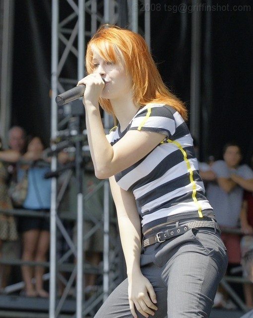 Paramore at the Virgin Mobile Festival