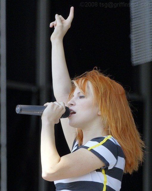 Paramore at the Virgin Mobile Festival