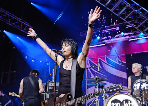 Joan Jett at Virgin Free Fest 2010