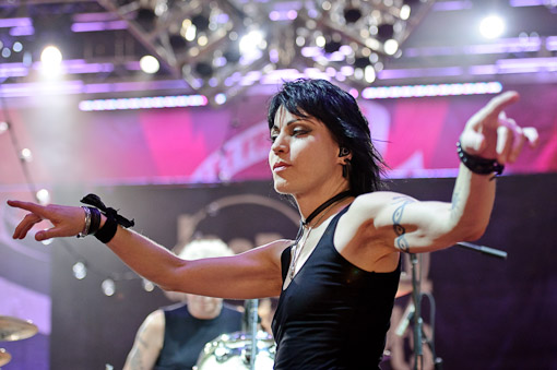 Joan Jett at Virgin Free Fest 2010