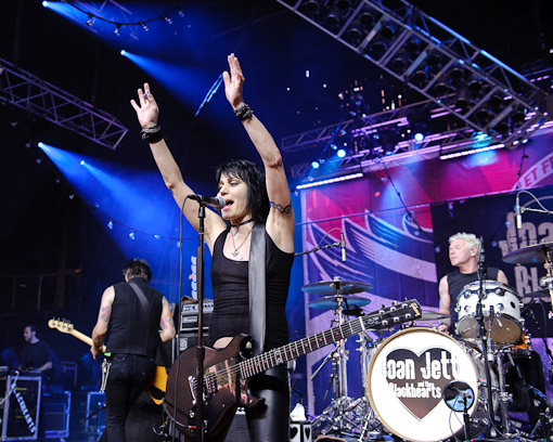 Joan Jett at Virgin Free Fest 2010