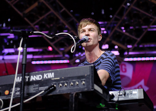 Matt and Kim at Virgin Free Fest