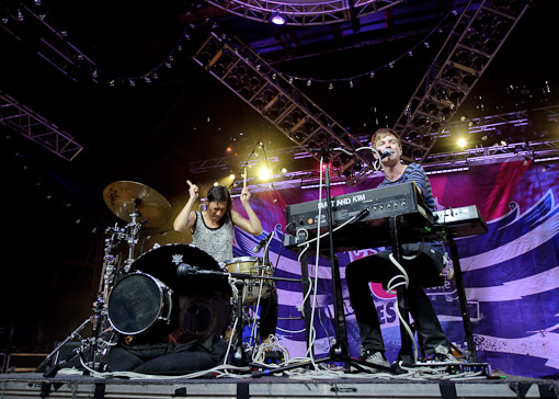 Matt and Kim at Virgin Free Fest