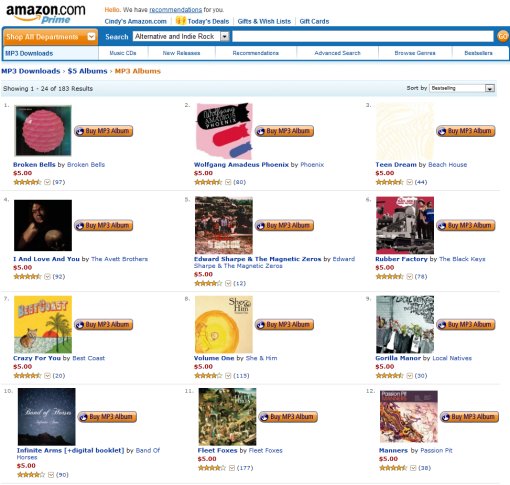 Amazon mp3