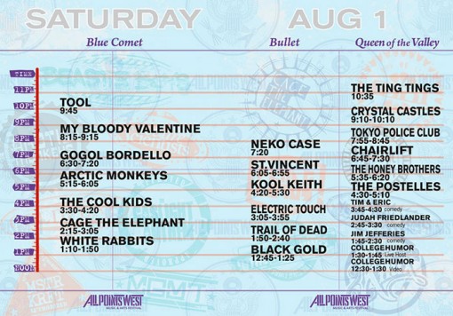 All Points West Festival Saturday, August 1