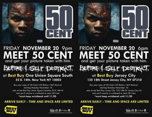Best Buy 50 Cent In-Store