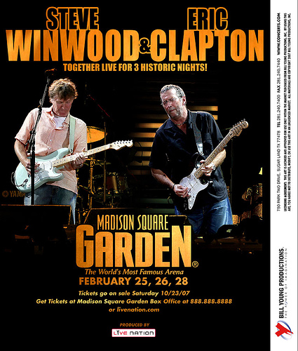 Clapton and Winwood @ MSG