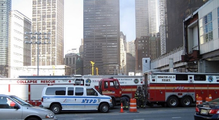 7 Alarm Fire at Deutsche Bank Building