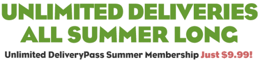 $10 Off Summer DeliveryPass