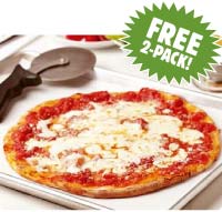 SLICE - Free Grilled Thin Crust Mozzarella Pizza 2 Pk