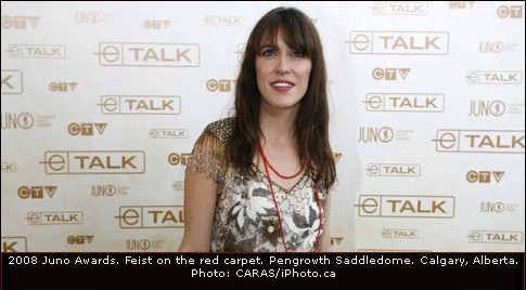 Feist at the 2008 Junos