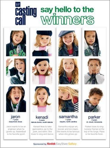 Kodak/Baby Gap Contest Winners 2007