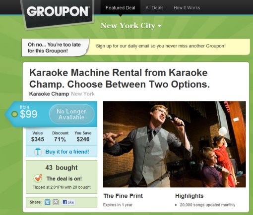 Kurt and Kristen Sell Karaoke