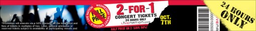 Live Nation 2-for-1