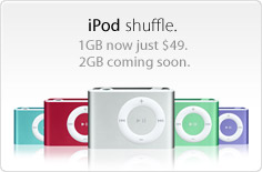 new 2GB iPod Shuffle