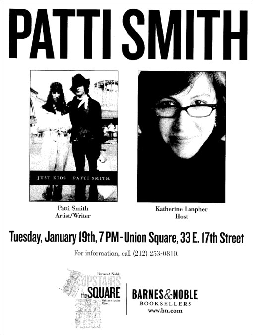 Patti Smith at Barnes & Noble