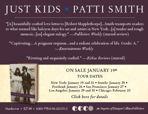 Patti Smith Book Tour