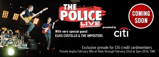 The Police with Elvis Costello
