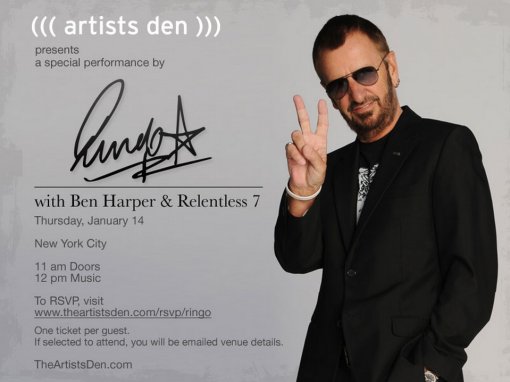 Ringo Starr at The Artists Den