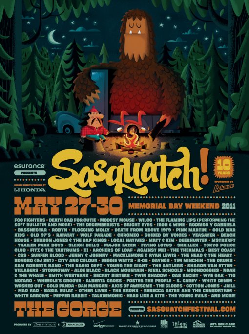 Sasquatch 2011 Poster