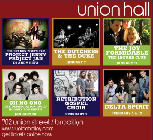 Union Hall Upcoming Shows